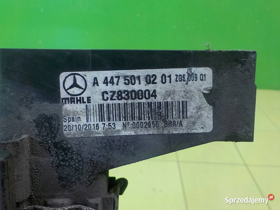 MERCEDES VITO W447 III 16 CDI 16r chlodnica wody mazowieckie Suków