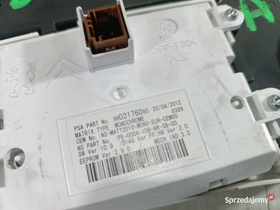 LICZNIK ANGLIK PEUGEOT 508 I 16 EHDI 98029161XX