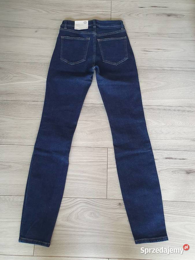 HM Jeansy skinny granatowe nowe 34
