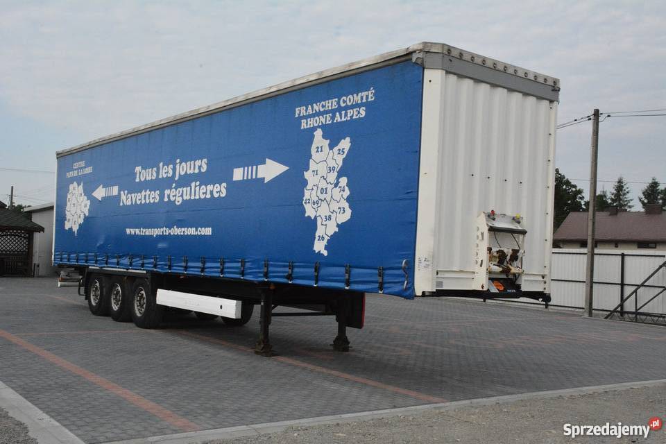 Naczepa KRONE firanka 2008r multilock osie SAF podkarpackie Medynia Głogowska