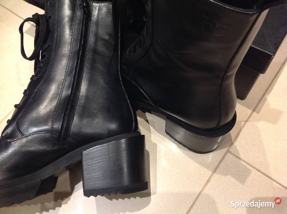 Botki Skórzane Damskie PINKO 375 38 na sprzedam