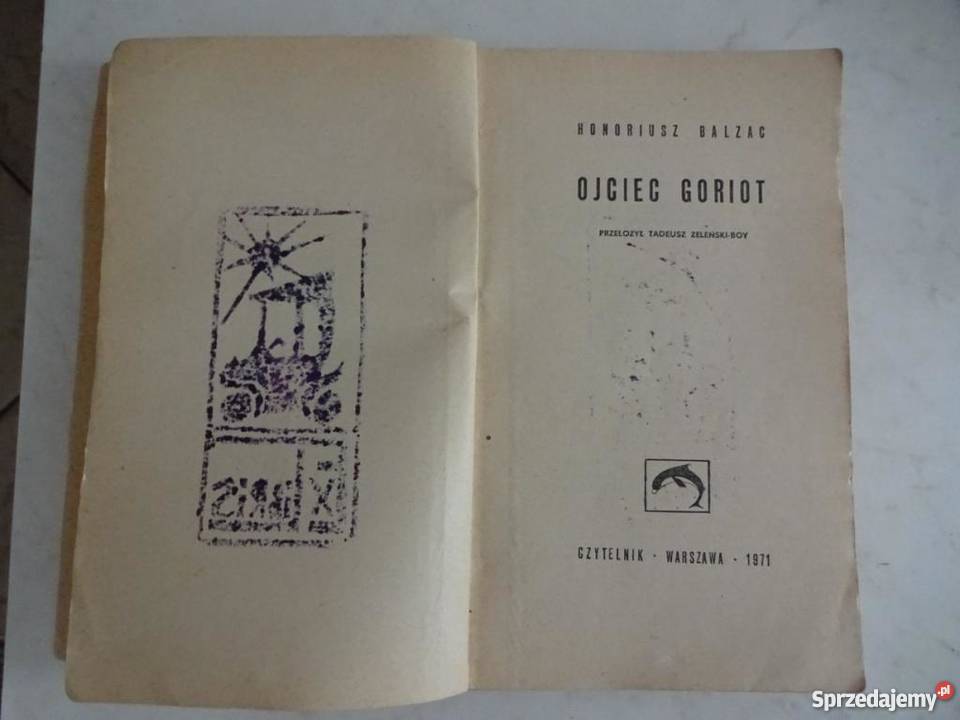 Ojciec Goriot Honoriusz Balzac Poznań