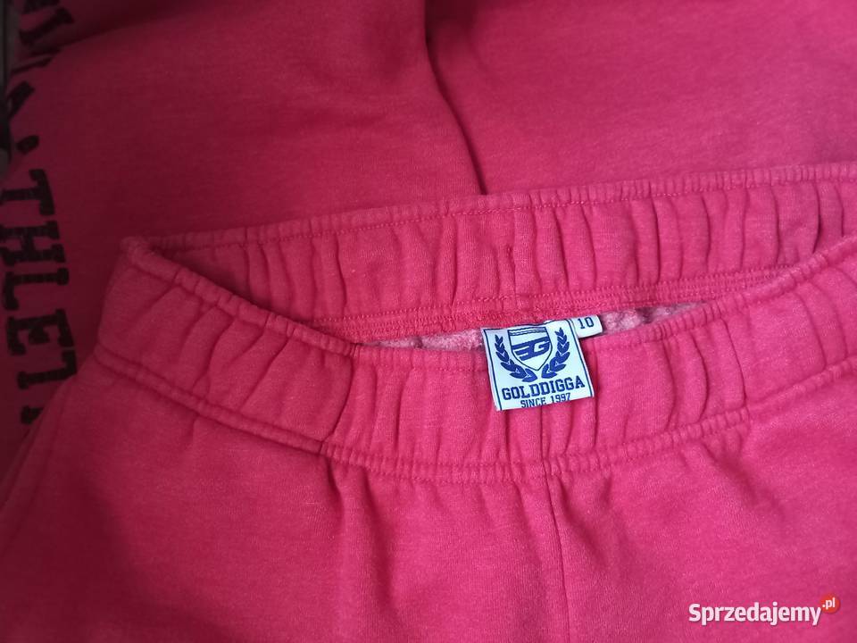 Spodnie Dresowe damskie Rybaczki r 38 Malinowe Białystok