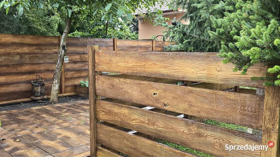 Ogrodzenia z betonowego drewna ogrodzenia Dom i Ogród wielkopolskie