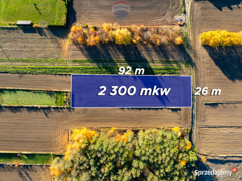 Budowlana działka w Trąbkach Biskupice Trąbki