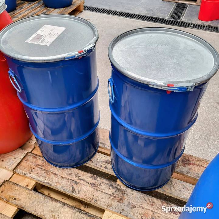 beczka 60l metalowa z deklem i opaską Opoczno