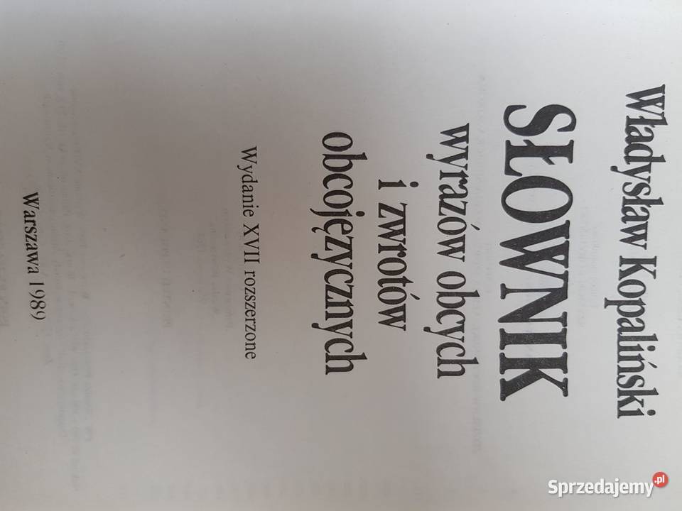Władysław Kopaliński SŁOWNIK wyrazów obcych i twarda świętokrzyskie Kielce