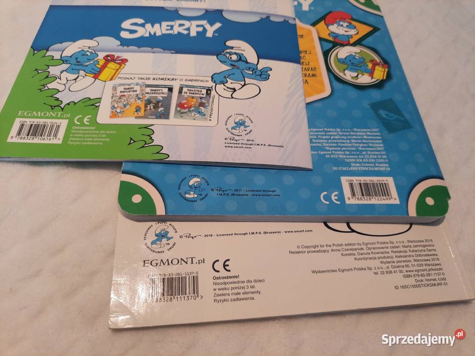 Smerfy teczka biblioteczka zestaw 3 książeczek sprzedam