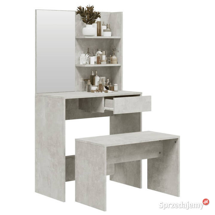 Zestaw z toaletką szarość betonu 745x40x141 Warszawa