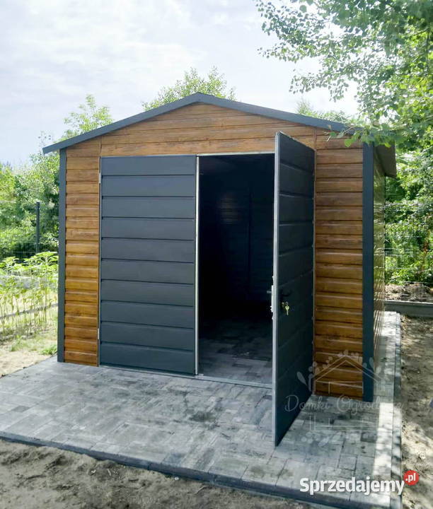 SCHOWEK DOMEK OGRODOWY 3m x 5m Brama okno Domki narzędziowe Architektura ogrodowa Tychy