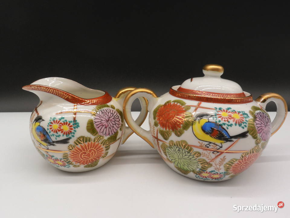 Cukiernica mlecznik porcelana Kutani Japonia Raszków