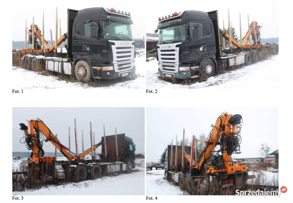 Syndyk sprzeda samochód ciężarowy Scania Bolewice