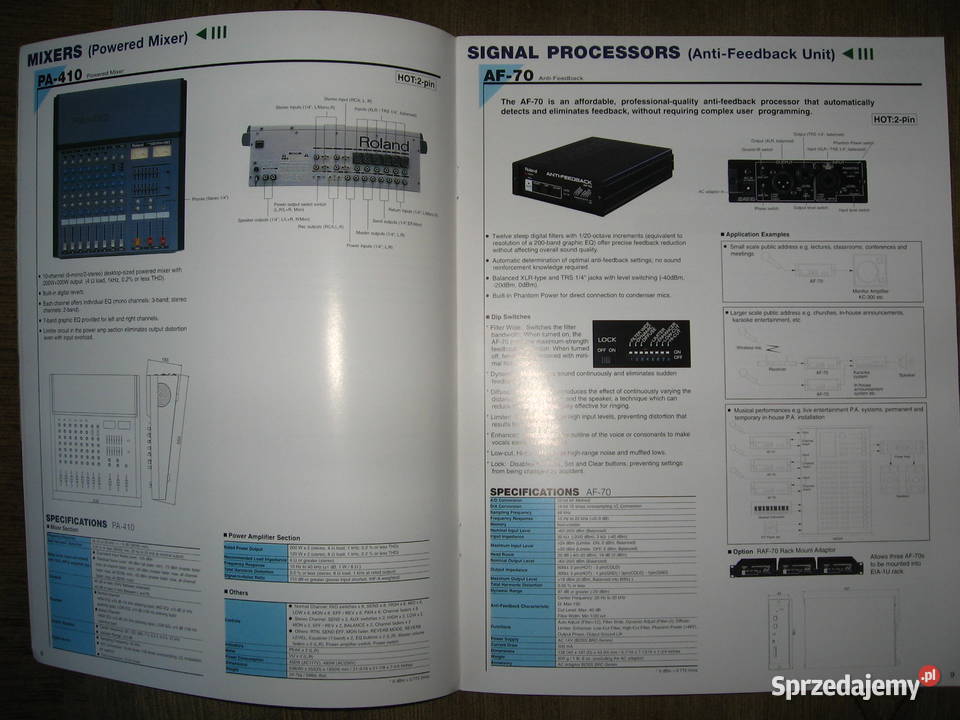 Roland Sound Reinforcement Catalog Vol2 katalog Kępice