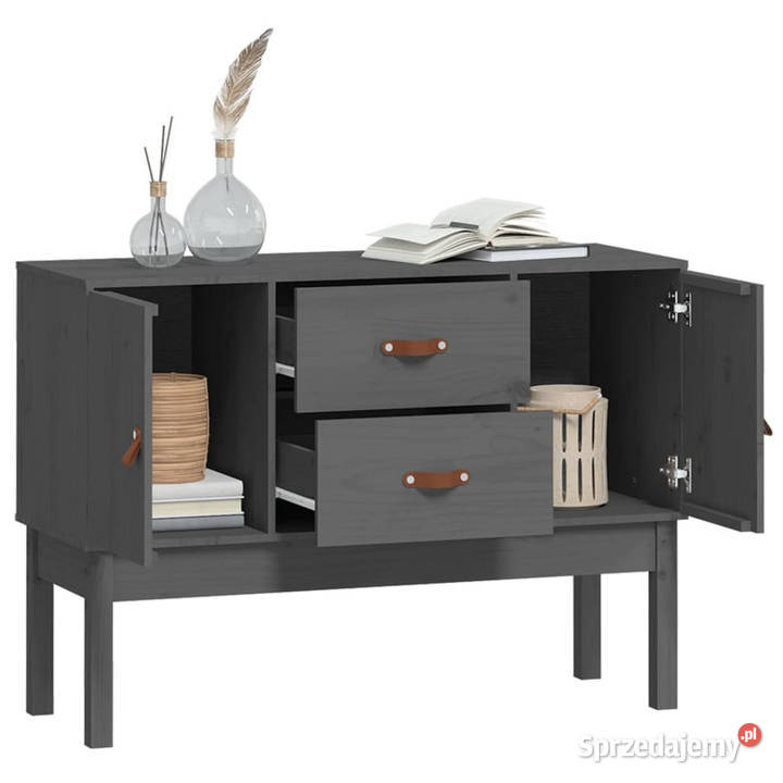 Szafka szara 110x40x78 lite drewno sosnowe mazowieckie Warszawa