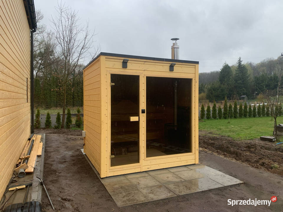 SAUNA OGRODOWA CUBE LUX 220 x 220 z SZYBĄ Wrocław