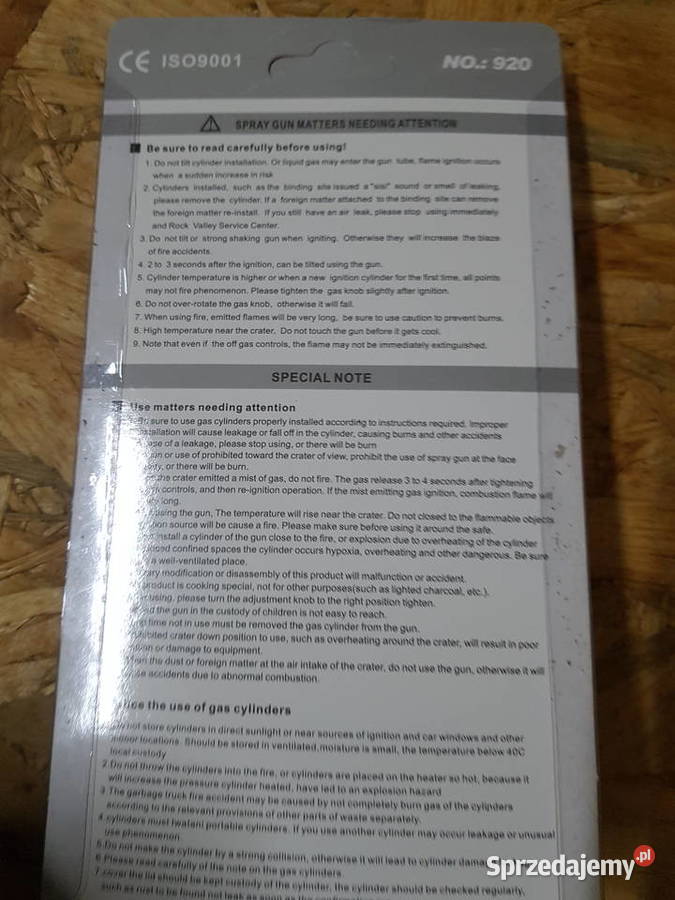 Palnik gazowy na kartusze Palnik turystyczny gaz Głogowa sprzedam