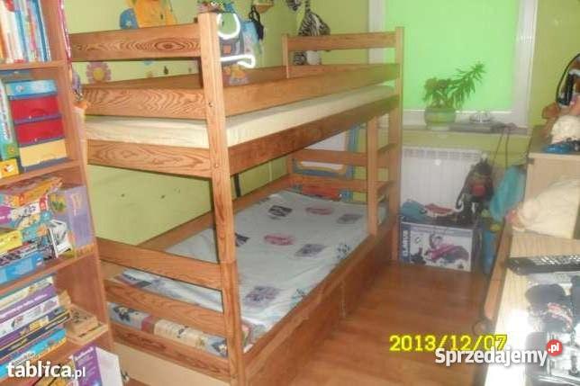 lozko pietrowe masywne biały Bydgoszcz