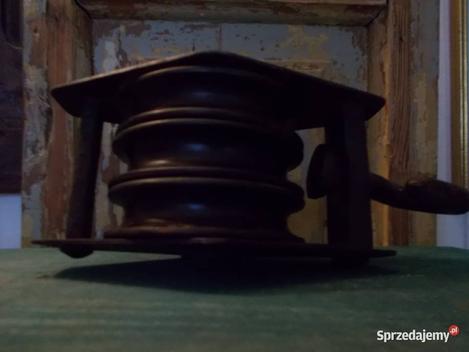 Silny Stary Stalowy Blok LinowyRęcznie Kute Szczecin