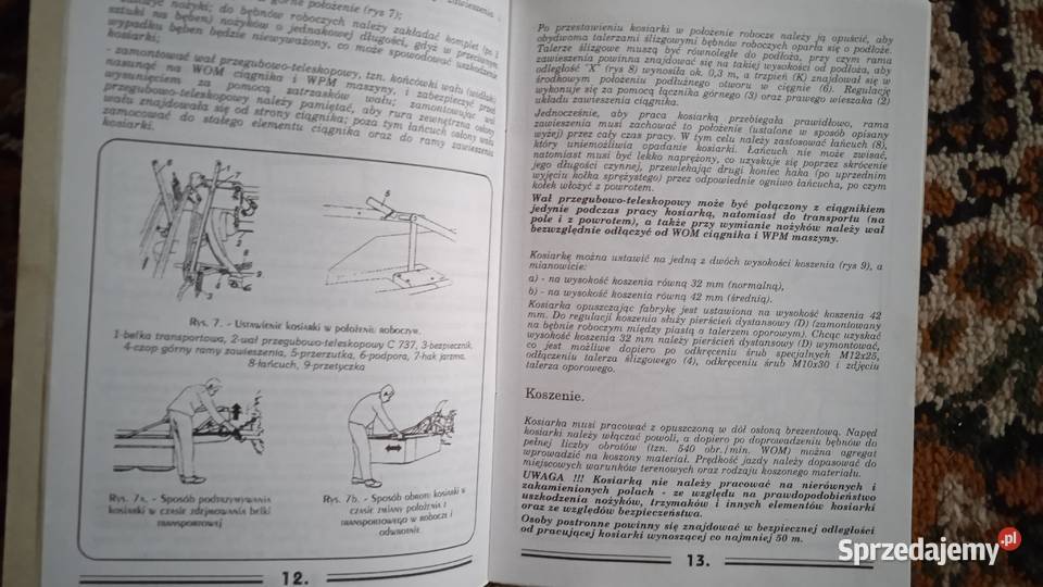 Instrukcja obsługi i katalog części kosiarka lubelskie Lublin
