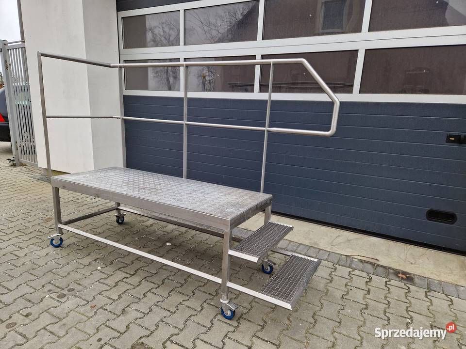 Schody z podestem podest stal nierdzewna Buk sprzedam
