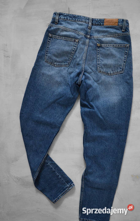jeansowe spodnie z wysokim stanem mom jeans 27 S Warszawa