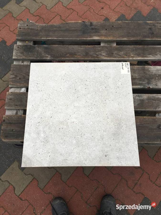 Gres płytka podłogowa beton stone grey 60x60 Reguły sprzedam