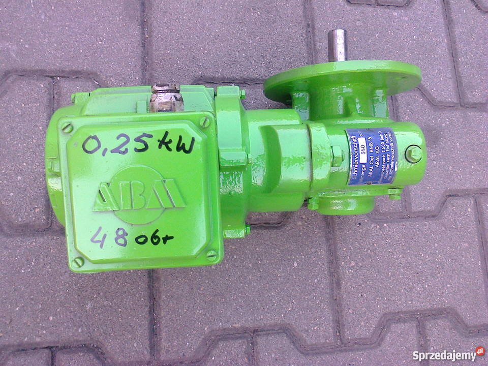 Motoreduktor 025 kW 195 obr 3faz wielkopolskie