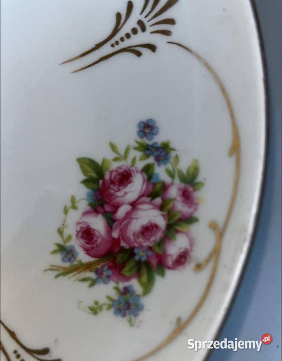 Patera różyczki w złotych kasetonach wewnątrz i Gdańsk