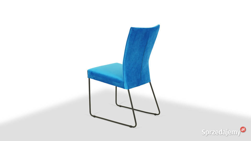 Krzesło Na płozach Czarny mat Tkanina Aqua Clean 91cm Toruń