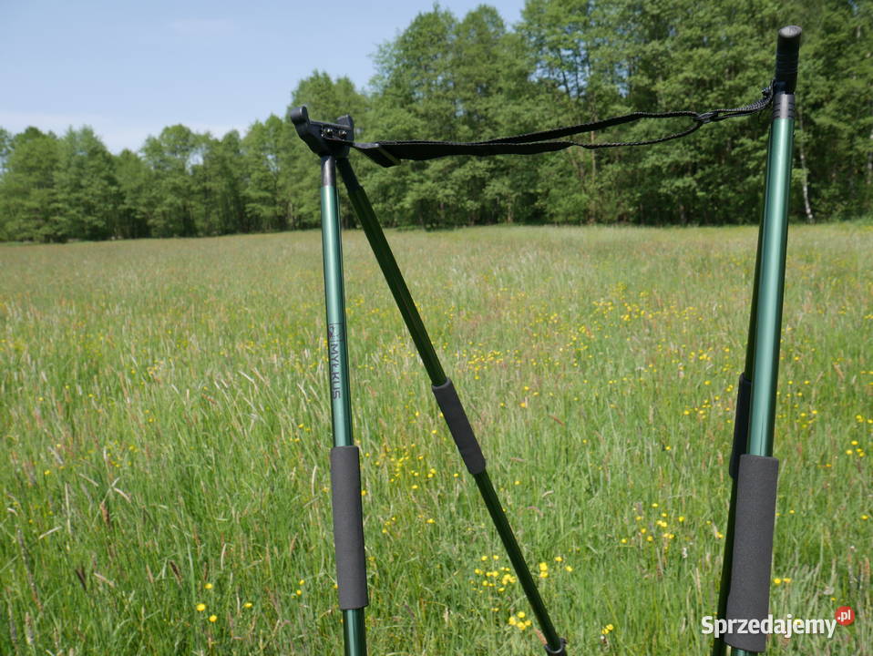 Pastorał myśliwski 4 nogi stabilny pokrowiec Warszawa