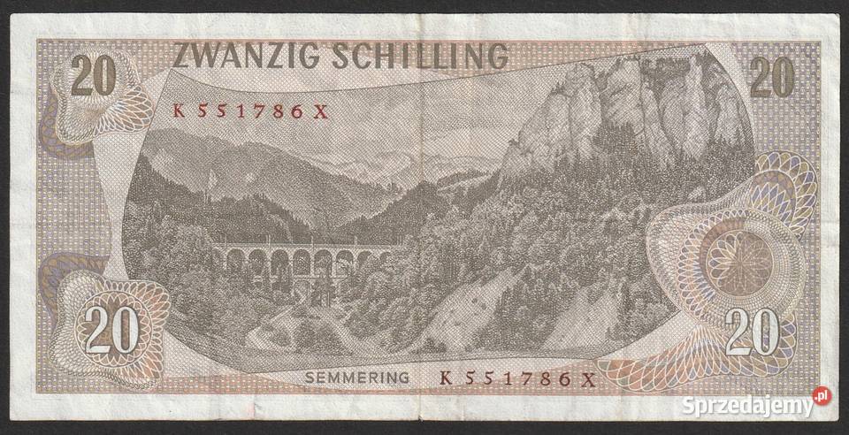 AUSTRIA 20 SCHILLING 1967 CARL RITTER K Łódź