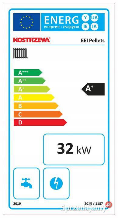 EEI PELLETS 32 kW VG geometria kocioł KOSTRZEWA Golub-Dobrzyń