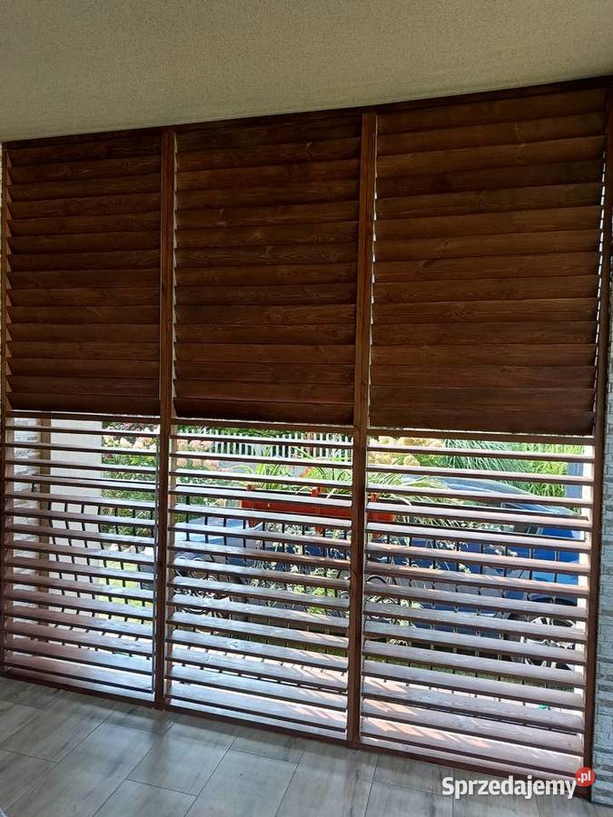 Żaluzje tarasowe ruchome deseczki Altany i wiaty