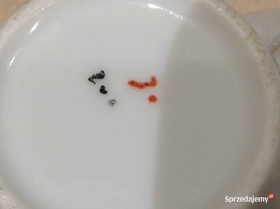 Mała Filiżanka z Podstawkiem Stara Porcelana Nowa Sól