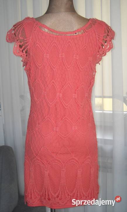 Koralowa sukienka s lubelskie