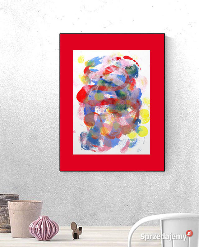 abstrakcja odcienie czerwieni Gdańsk