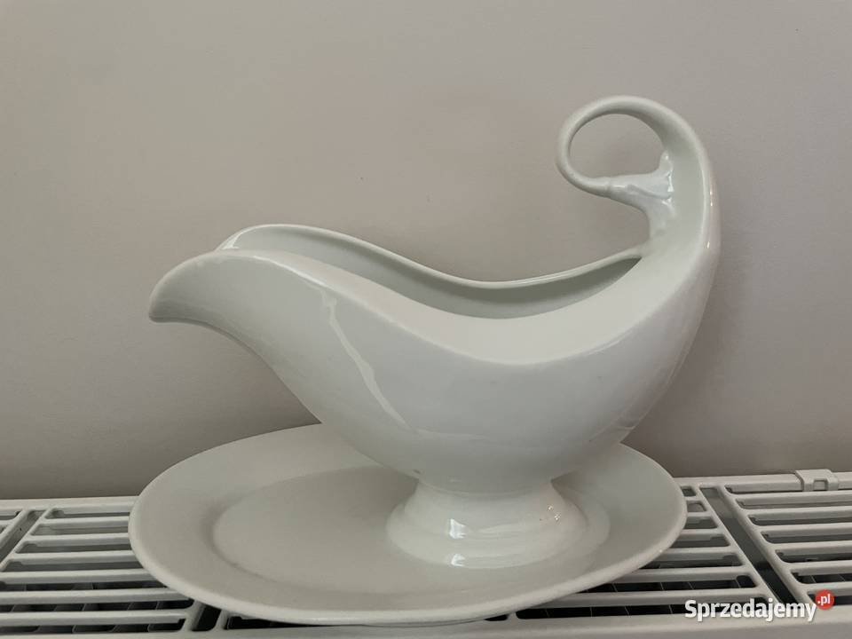 stara porcelanowa sosjerka sygnowana