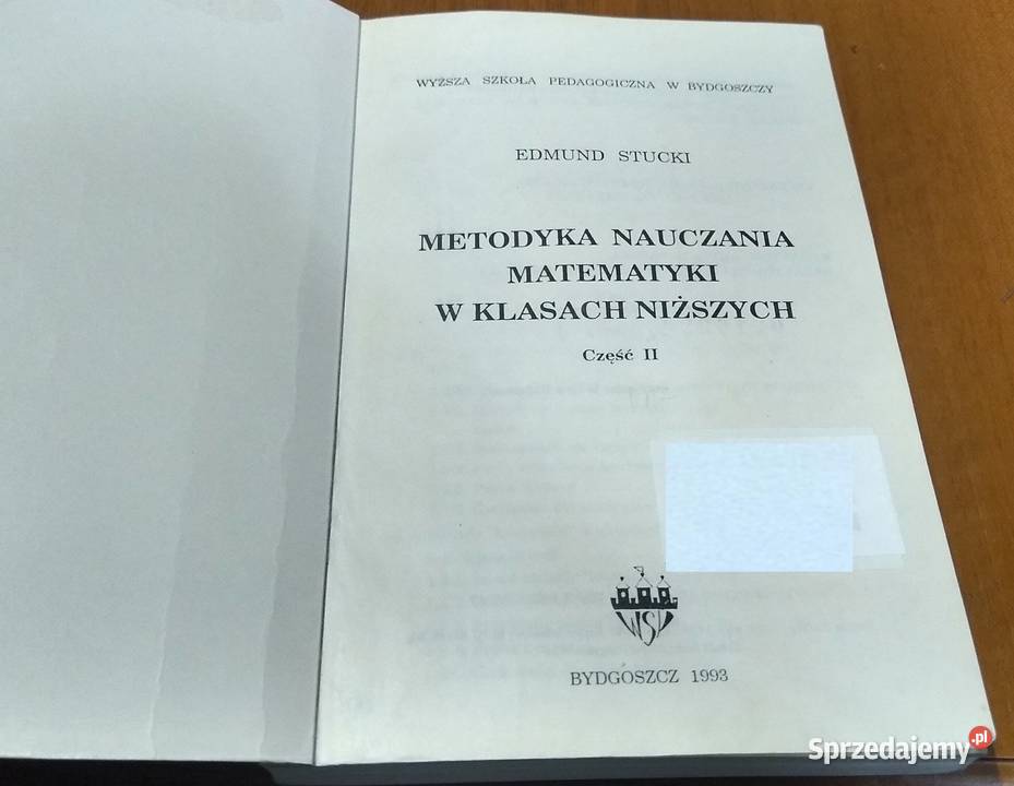 Metodyka nauczania matematyki w klasach niższych ISBN 8370960359 sprzedam