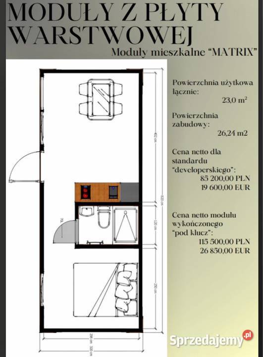 Na sprzedaż DOM MODUŁOWY sprzedam