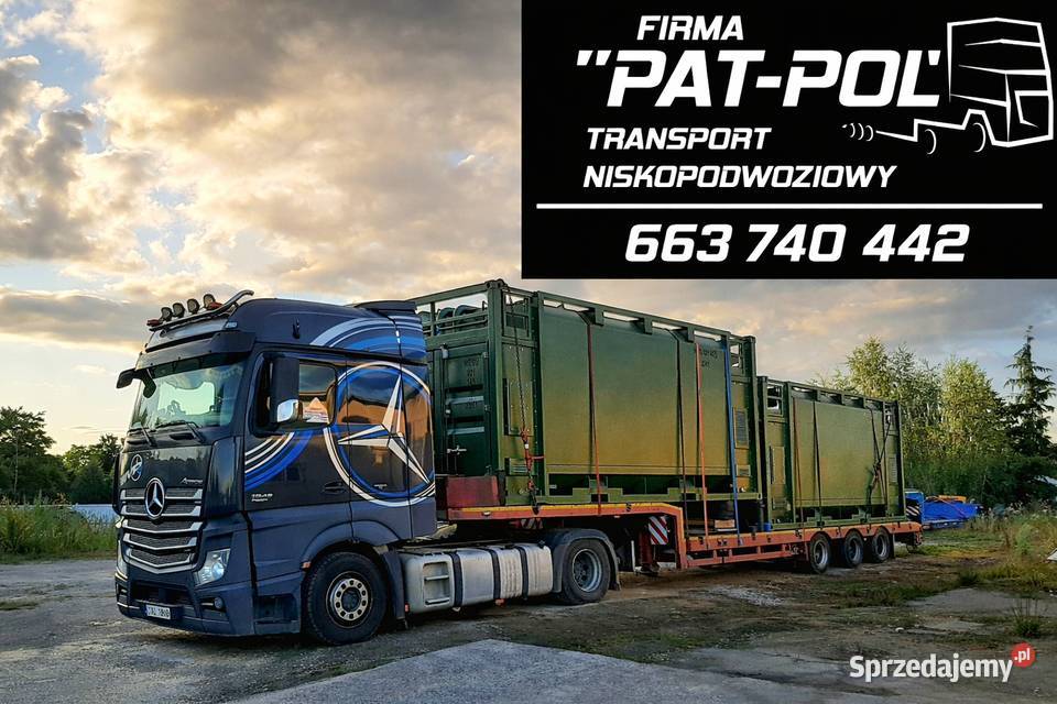 TRANSPORT NISKOPODWOZIOWY MASZYNY ROLNICZE