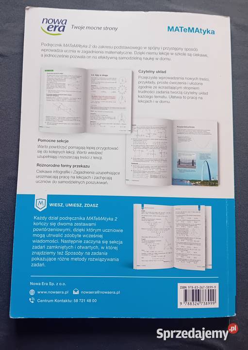 Matematyka 2 Podręcznik LO i technikum Rok wydania 2022 Koźminek