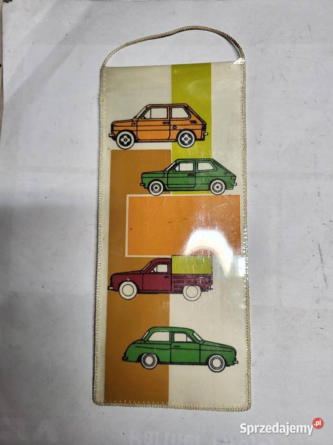 Syrena Fiat 126p proporczyk FSM Emblematy Chodzież