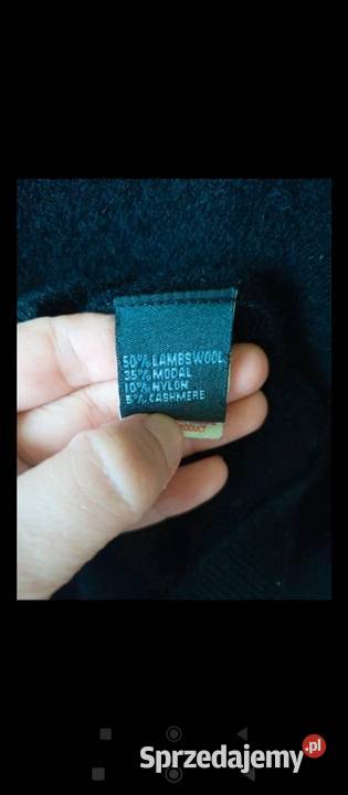 Czarny męski sweter La Gaviotta Vneck rozmiar S Rozmiar S Moda i Styl sprzedam