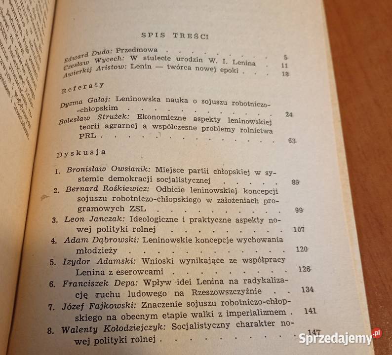 Teoria Lenina a kwestia chłopska w Polsce Zenon Gdańsk sprzedam