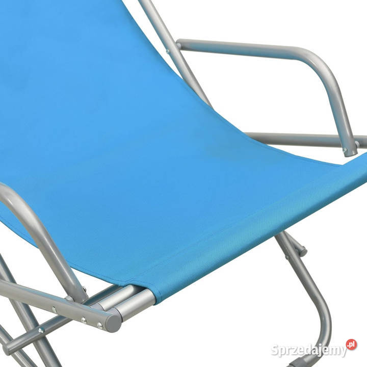 Bujane krzesła 2 stal niebieskie WM310340 Warszawa