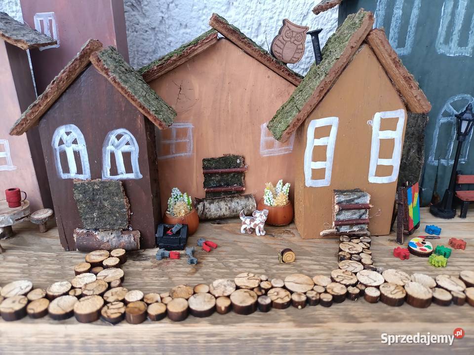 Drewniany wieszak handmade na ubrania z 35cm warmińsko-mazurskie Elbląg