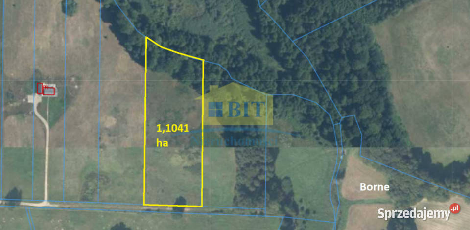 Działka 11041 ha jeziorem Ostrowiec polna