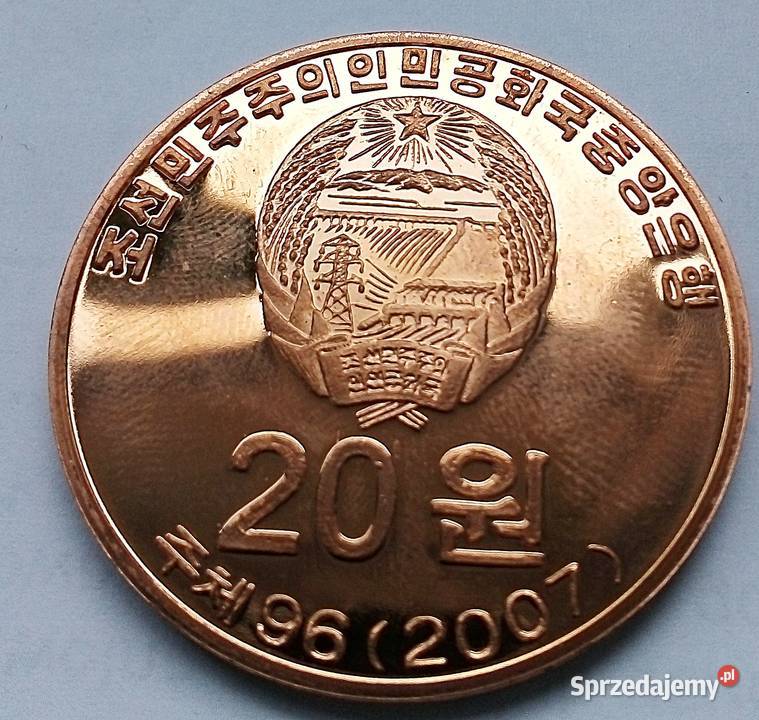 KOREA20 WON2007 r 96 SOWA LUSTRZANKA Numizmatyka mazowieckie Legionowo