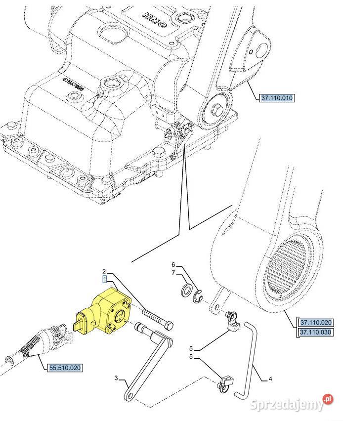 Potencjometr Case Holland Steyr 87605245 podlaskie
