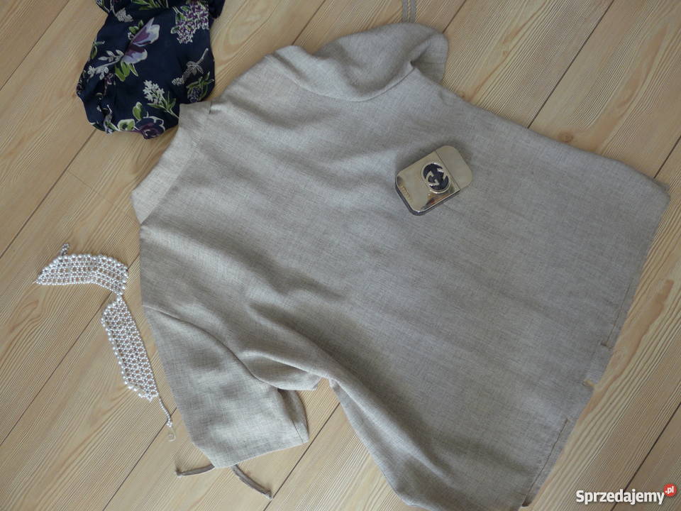 Elegancka bluzka do biura letni piaskowy żakiet Rozmiar 42(XL) sprzedam